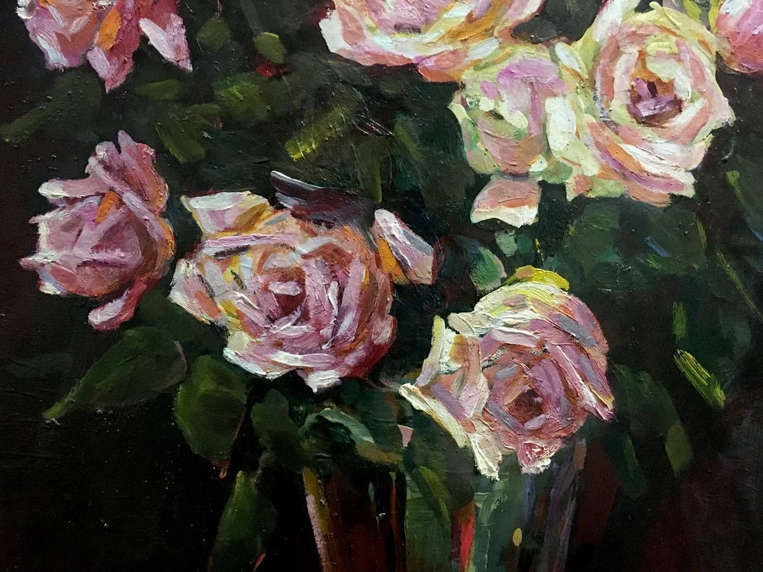 Oil painting Roses on the table Bakaev Sergey Ivanovich - 8