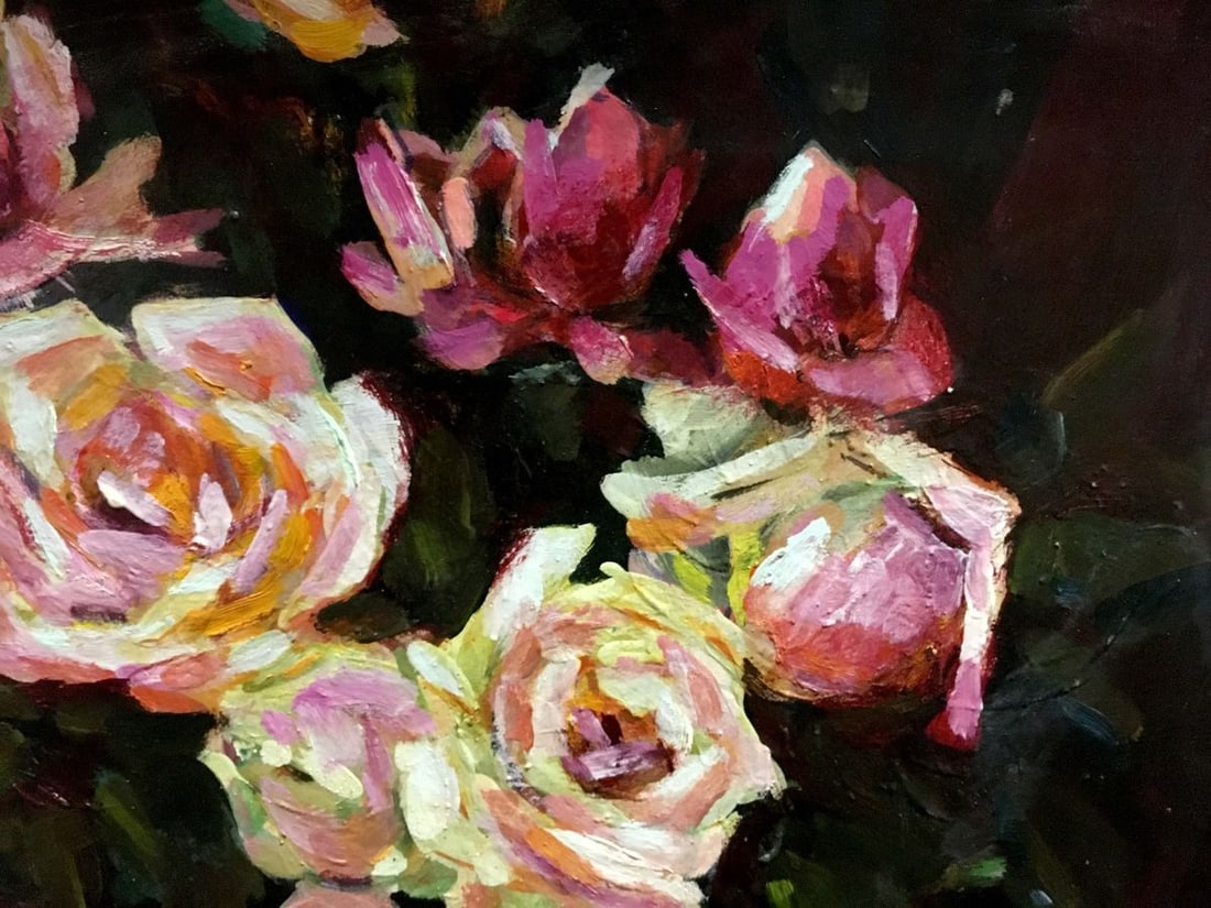 Oil painting Roses on the table Bakaev Sergey Ivanovich - 9