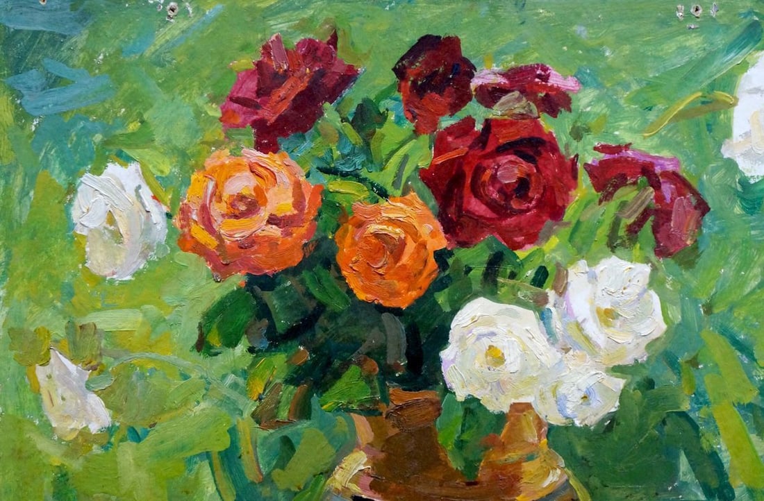 Oil painting Roses - 3