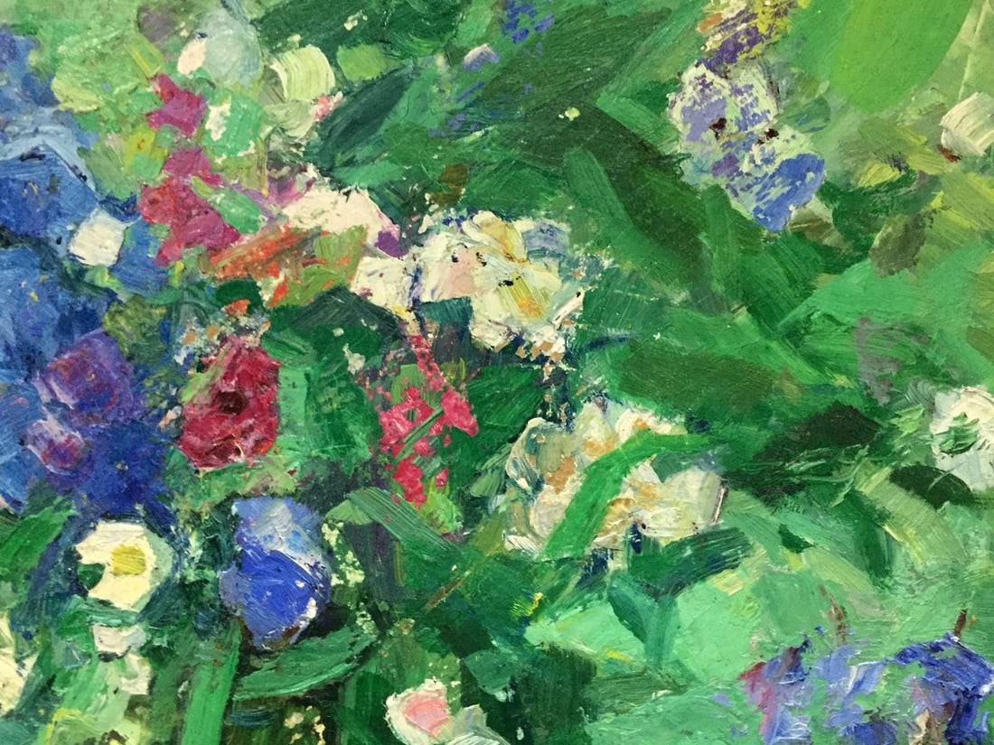 Oil painting Strawberries and flowers Dovgalevskaya Vera Veniaminovna - 3