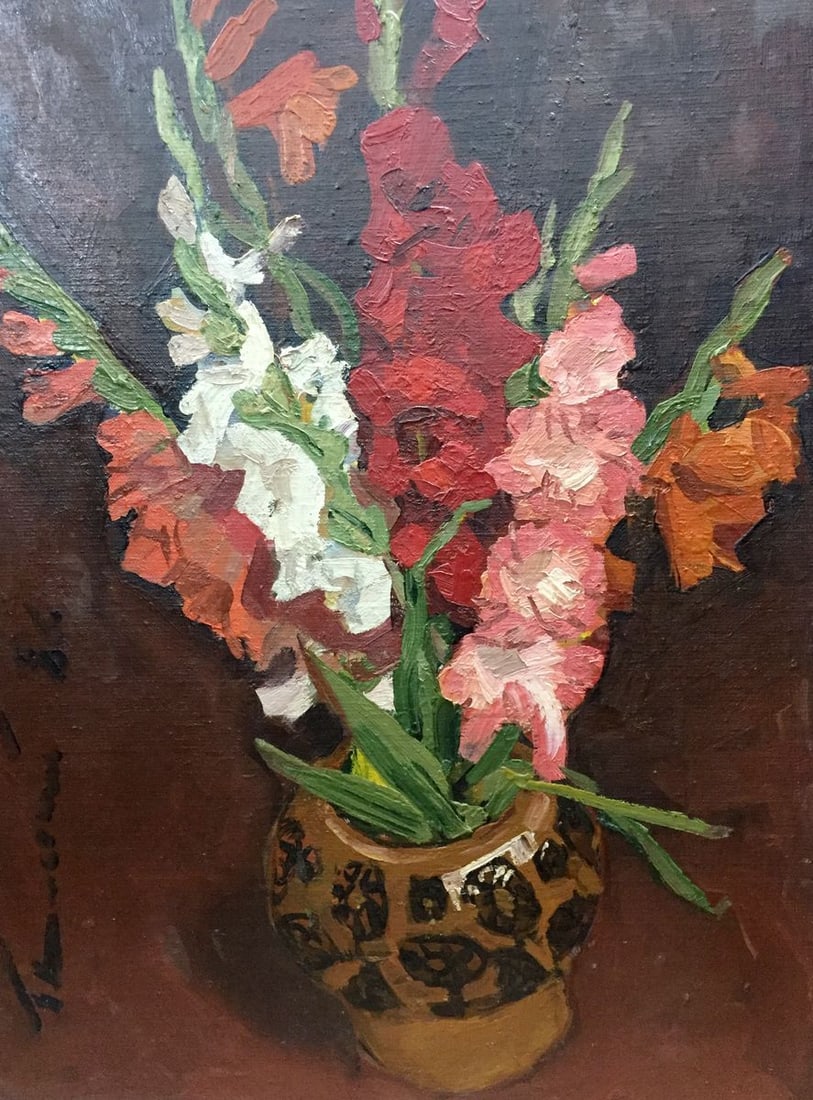 Oil painting Vase with Flowers Volsky Petr Dmitrievich: Vern 40