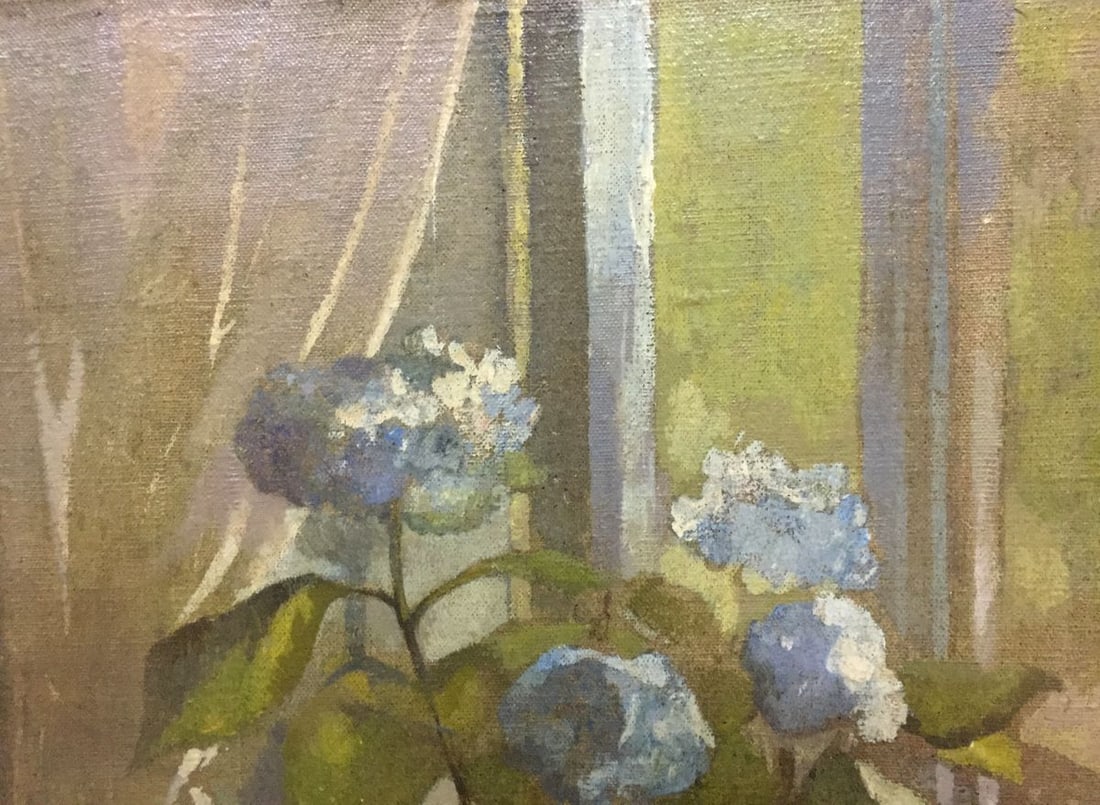 Oil painting Flower on the windowsill Seleznev Vladimir Pavlovich - 2