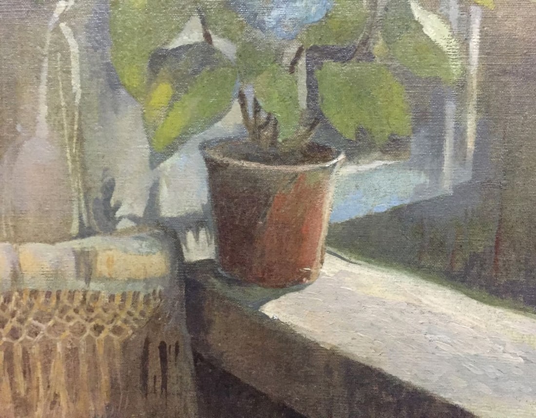 Oil painting Flower on the windowsill Seleznev Vladimir Pavlovich - 4
