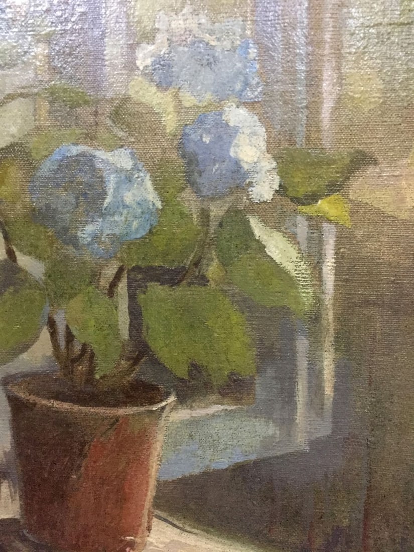 Oil painting Flower on the windowsill Seleznev Vladimir Pavlovich - 5