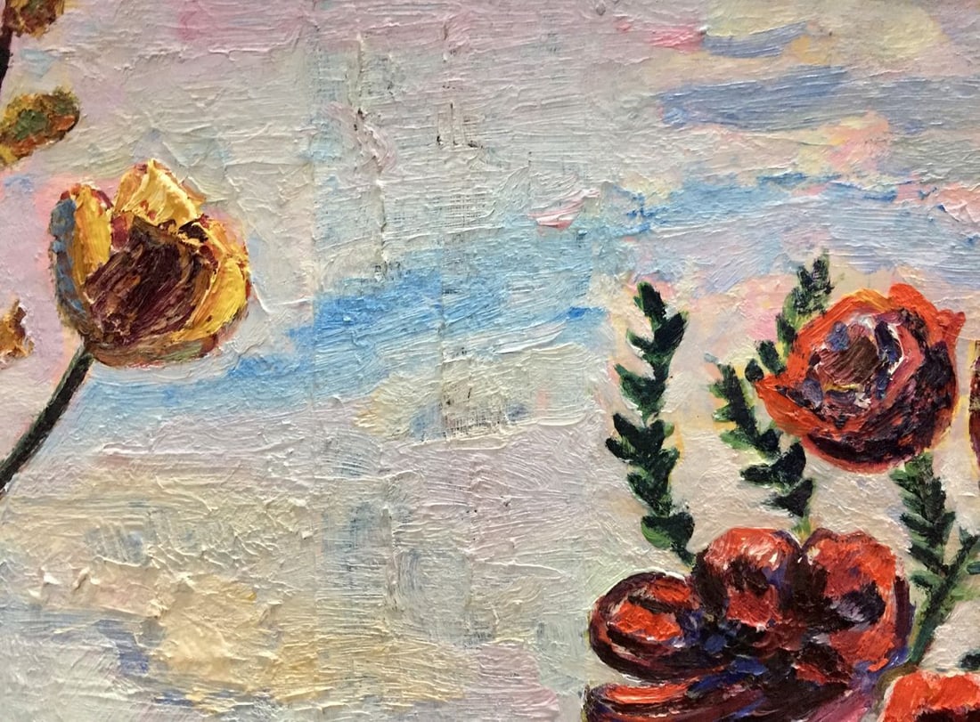 Oil panting On the window - 5