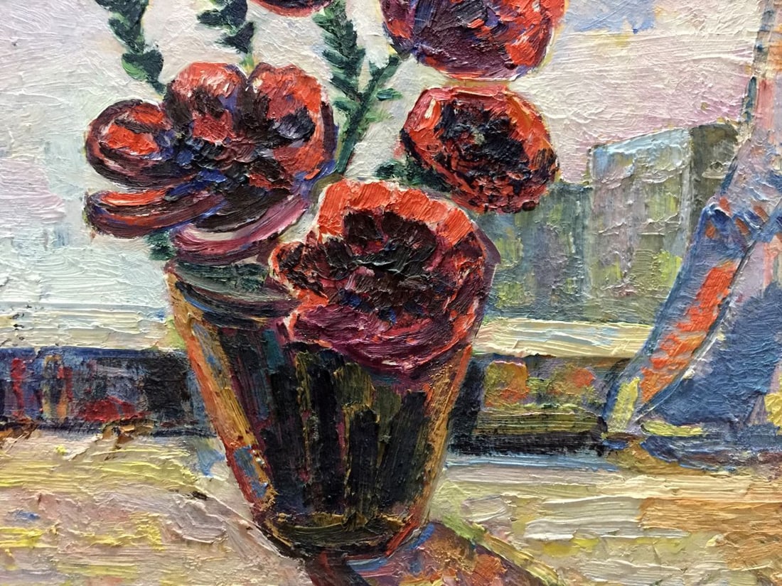 Oil panting On the window - 7