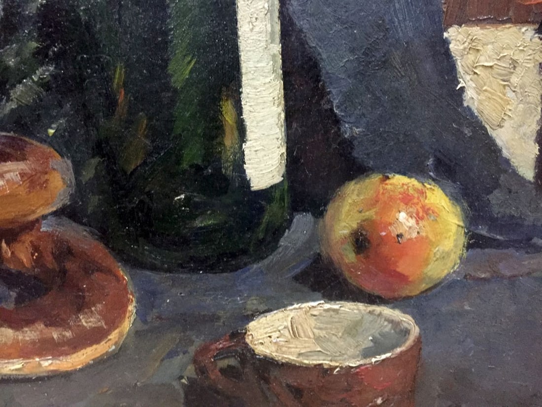 Oil painting Still life with bagels Khorov Alexander - 6