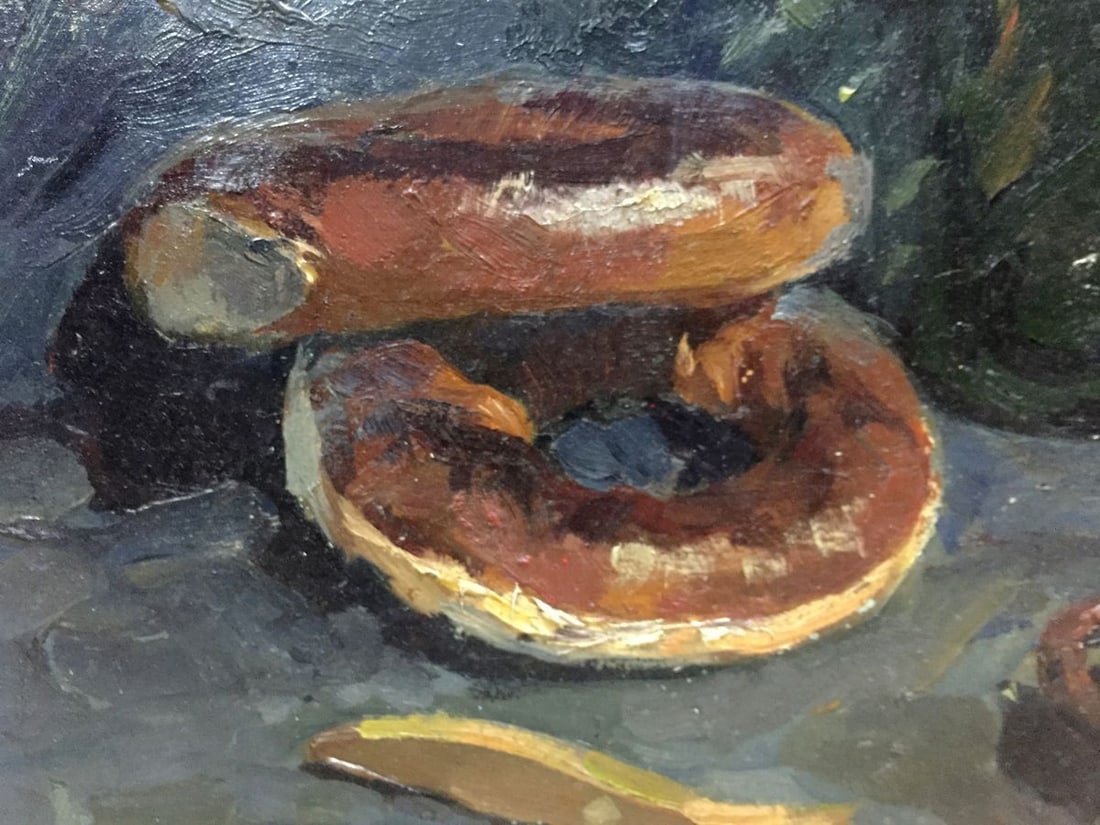 Oil painting Still life with bagels Khorov Alexander - 9