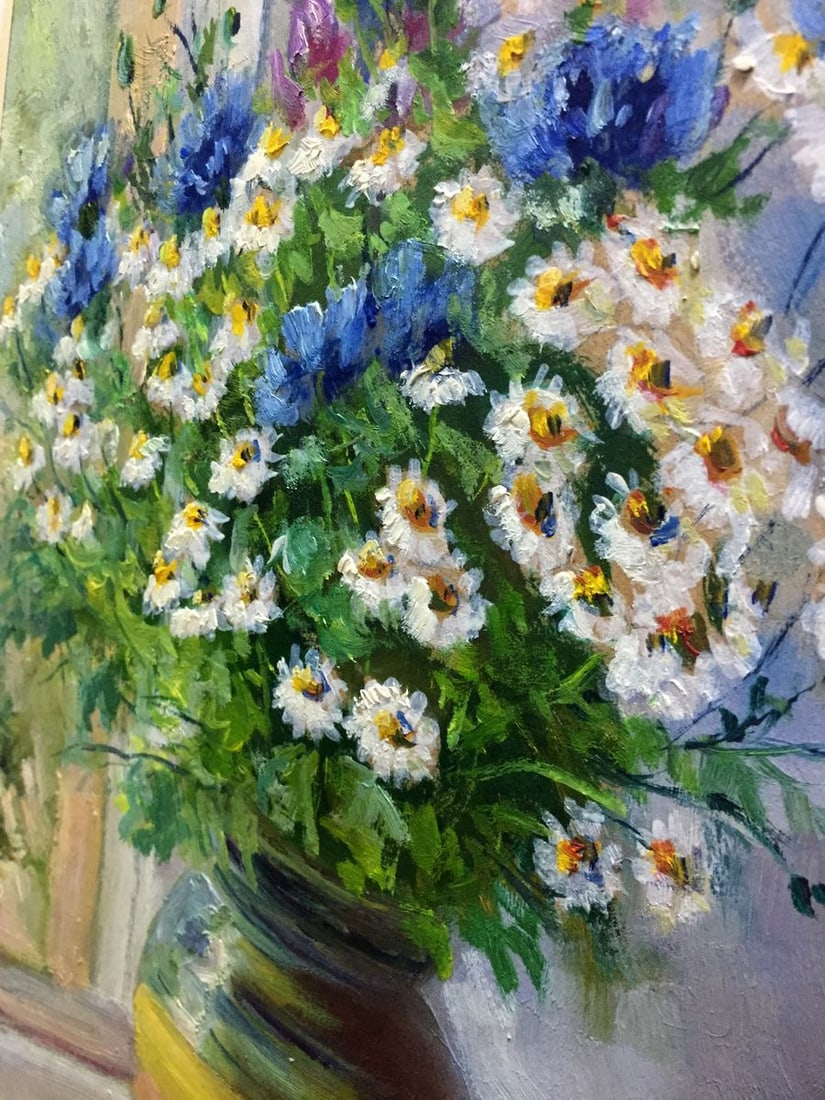 Double oil painting Daisies Pidgayko Lev Sergeevich - 8