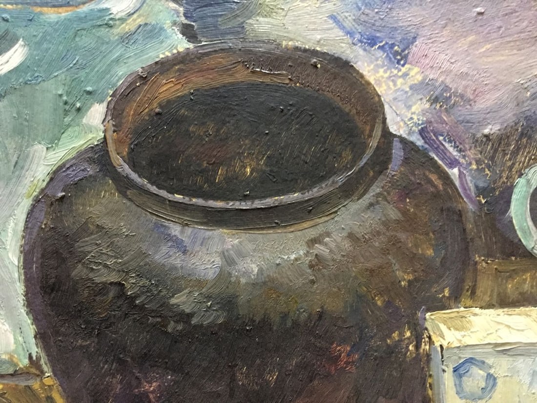 Oil painting Still life with fish Katz Adam Zakharovich - 7