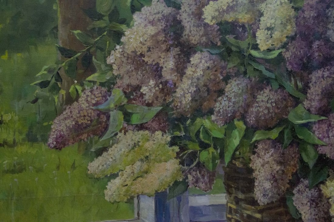 Oil painting Lilac bouquet - 7