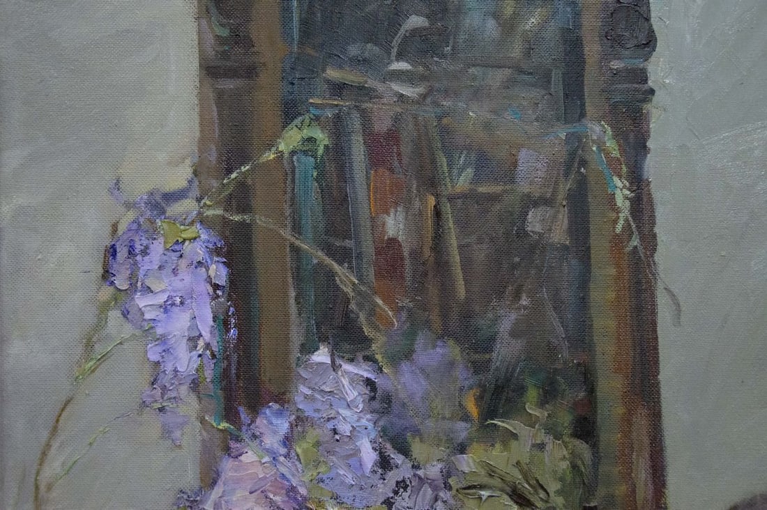 Oil painting Still Life with Wisteria Ryman Evgeny Nikolaevich - 2