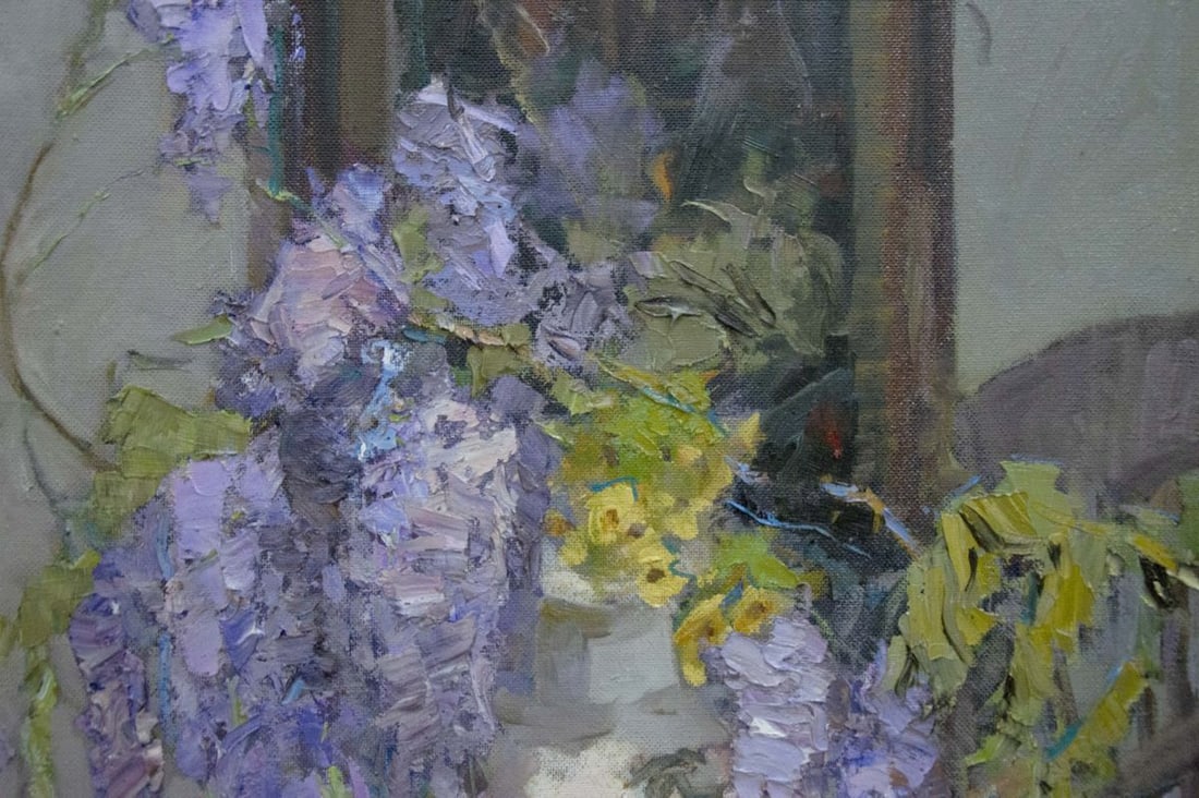 Oil painting Still Life with Wisteria Ryman Evgeny Nikolaevich - 3