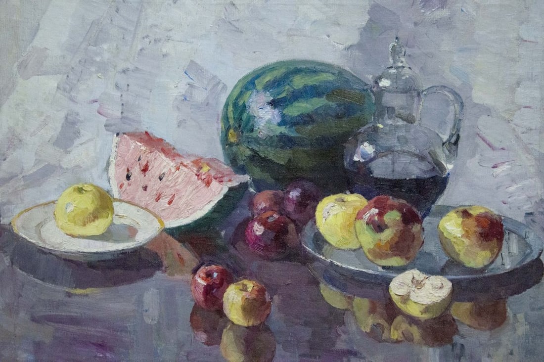 Oil painting Still life with watermelon Kerzhner Alexander Haskelevich - 2