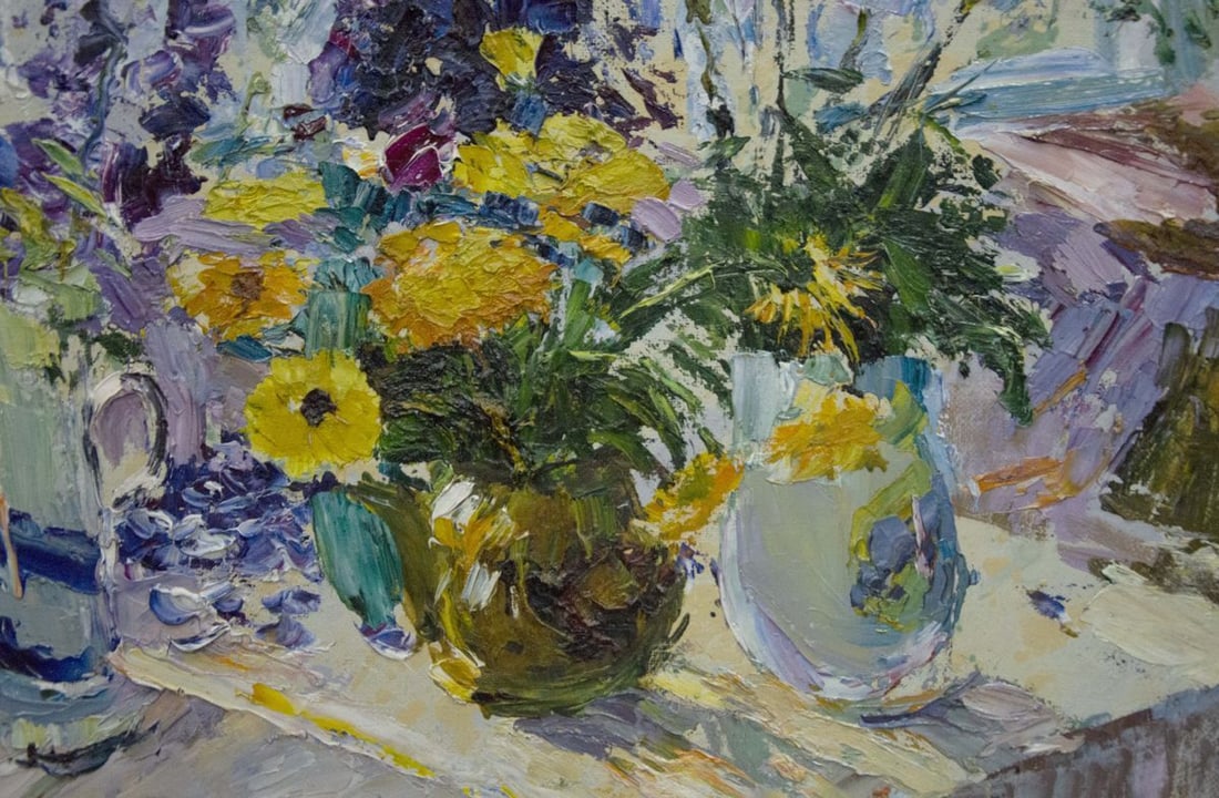 Oil painting Flowers Shapovalov Sergey Gavrilovich - 4
