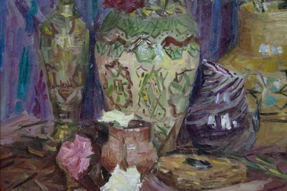 Oil painting Flowers Ryasnyansky Mikhail Alekseevich - 4
