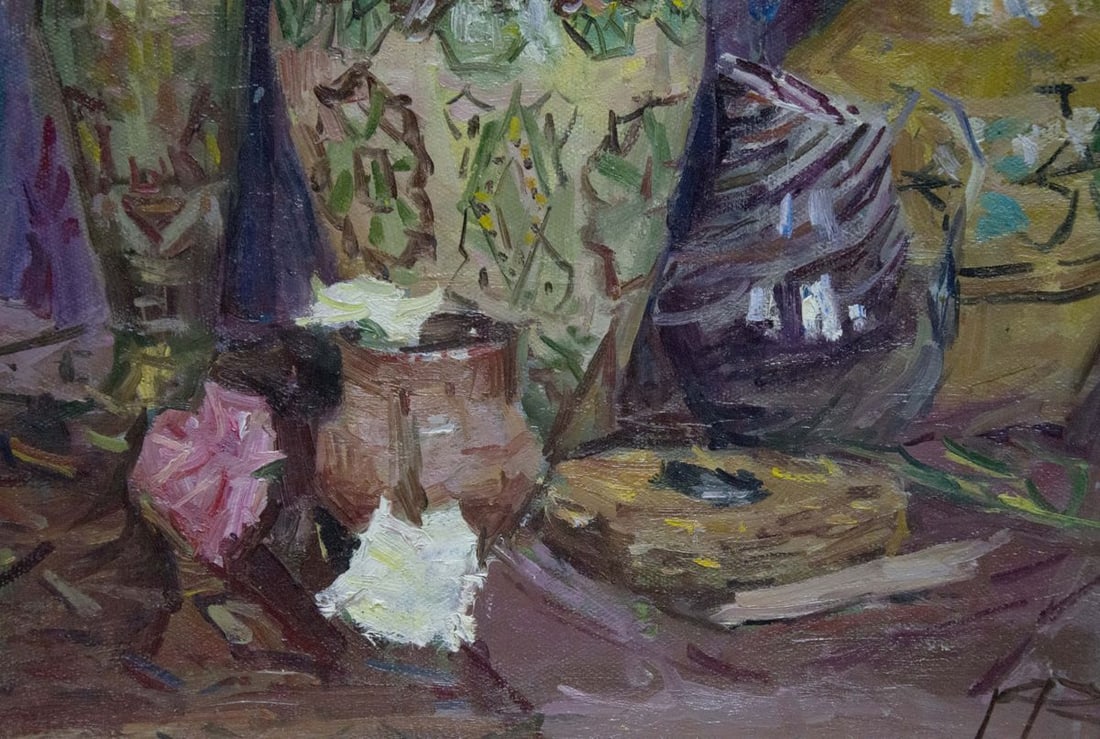 Oil painting Flowers Ryasnyansky Mikhail Alekseevich - 5