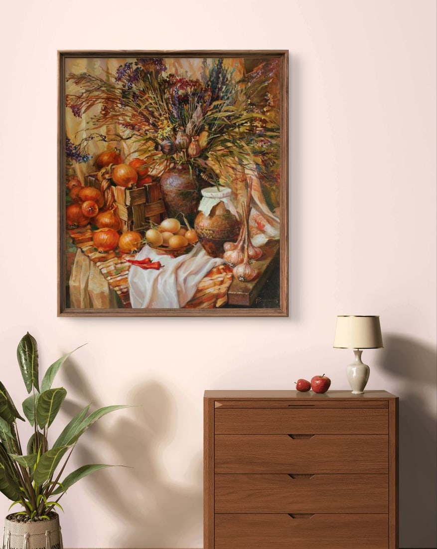 Oil painting Memories of grandma Yuriy Suprunchuk - 2