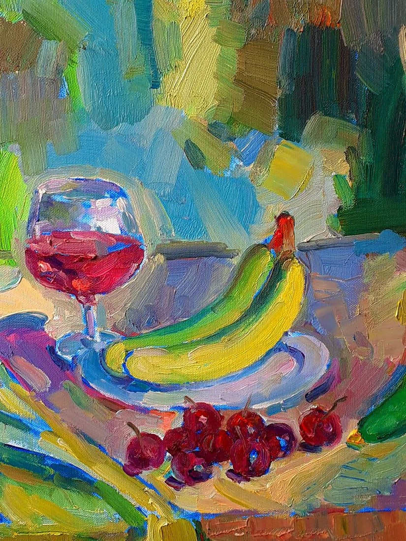 Oil painting Still life in the garden Peter Dobrev - 7