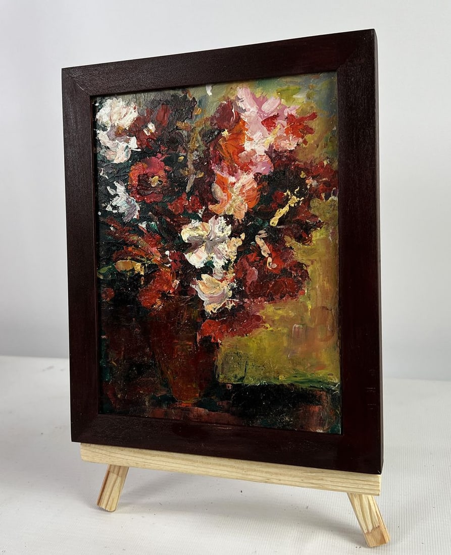 Oil painting Flowers as a gift for mom Vadim Aksenov - 2