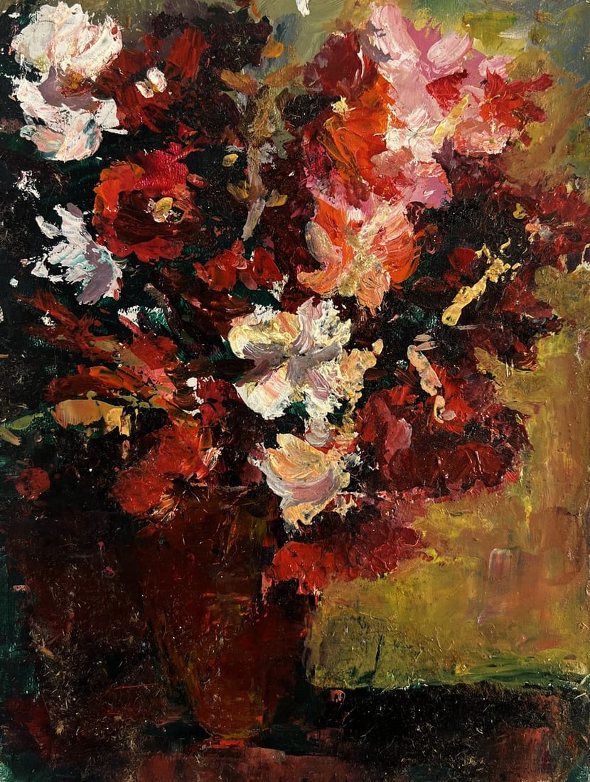 Oil painting Flowers as a gift for mom Vadim Aksenov - 3