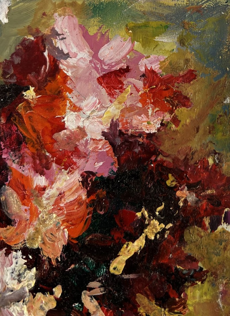 Oil painting Flowers as a gift for mom Vadim Aksenov - 4