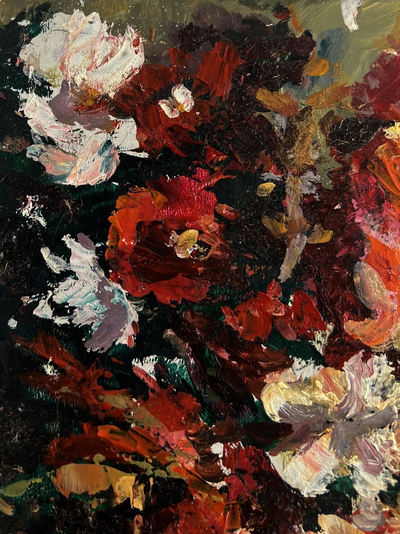 Oil painting Flowers as a gift for mom Vadim Aksenov - 5