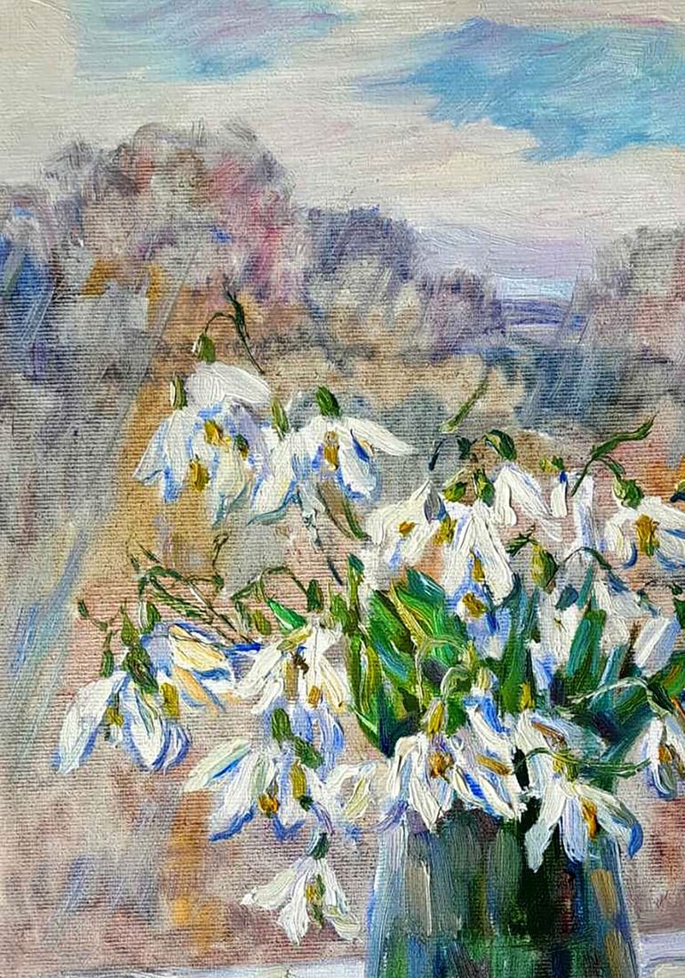 Oil painting Fresh flowers in the morning Ivan Kovalenko - 2