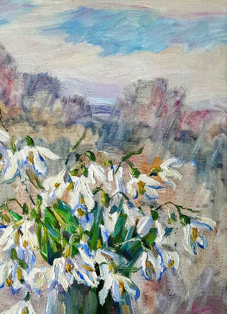 Oil painting Fresh flowers in the morning Ivan Kovalenko - 3
