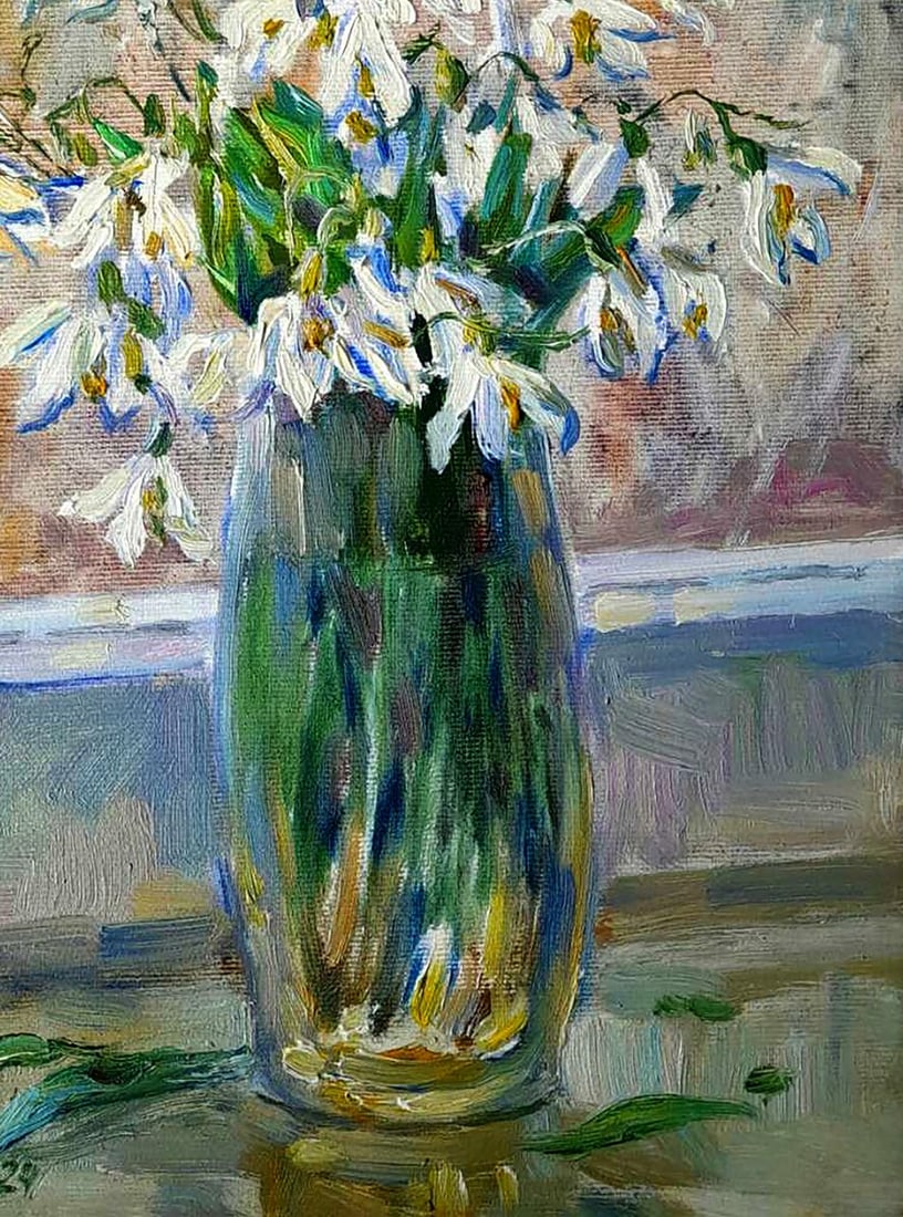 Oil painting Fresh flowers in the morning Ivan Kovalenko - 5