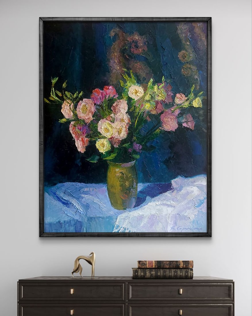 Oil painting Eustoma Boris Serdyuk - 2