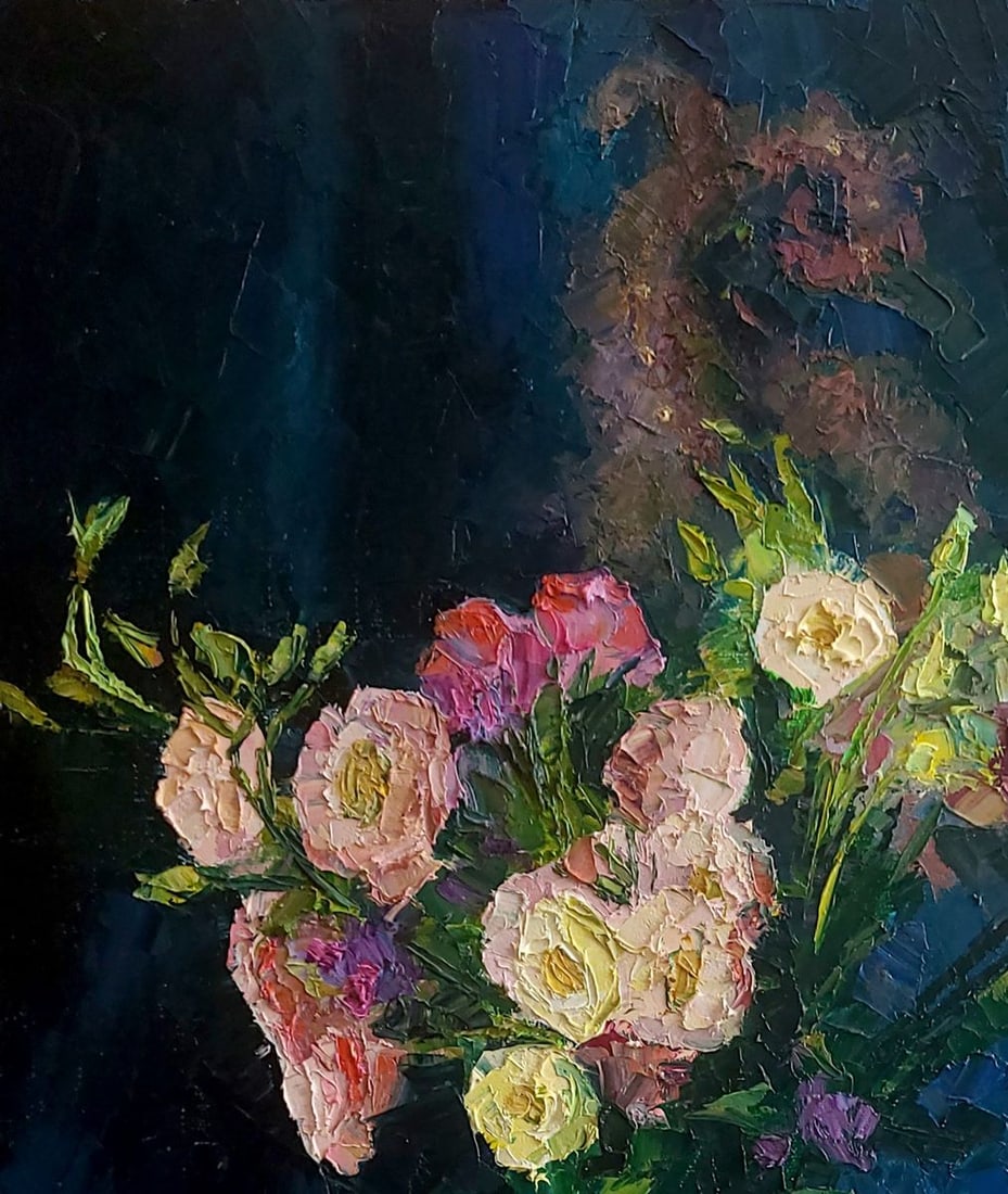 Oil painting Eustoma Boris Serdyuk - 4