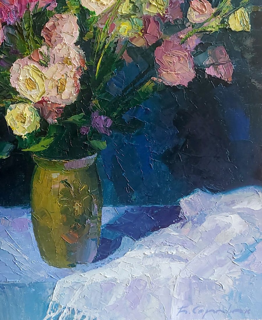 Oil painting Eustoma Boris Serdyuk - 7
