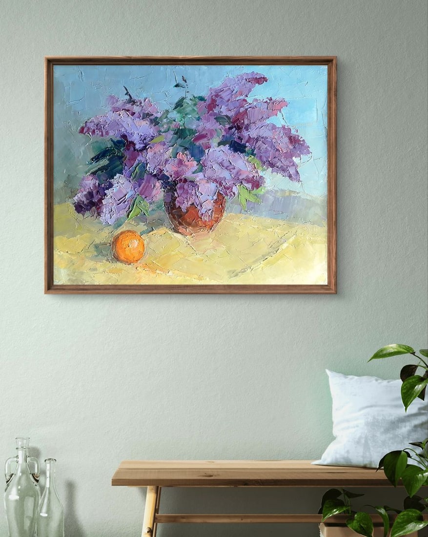 Oil painting Lilac and tangerine Boris Serdyuk - 3