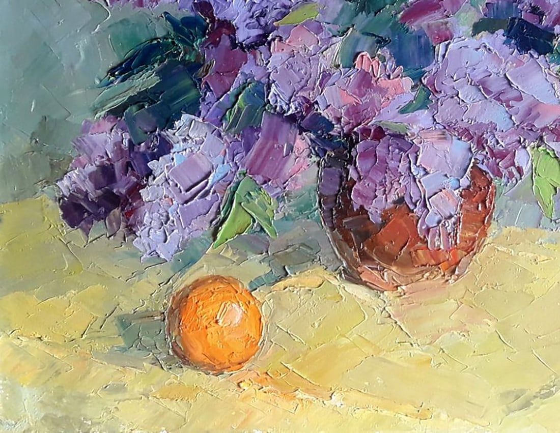 Oil painting Lilac and tangerine Boris Serdyuk - 6
