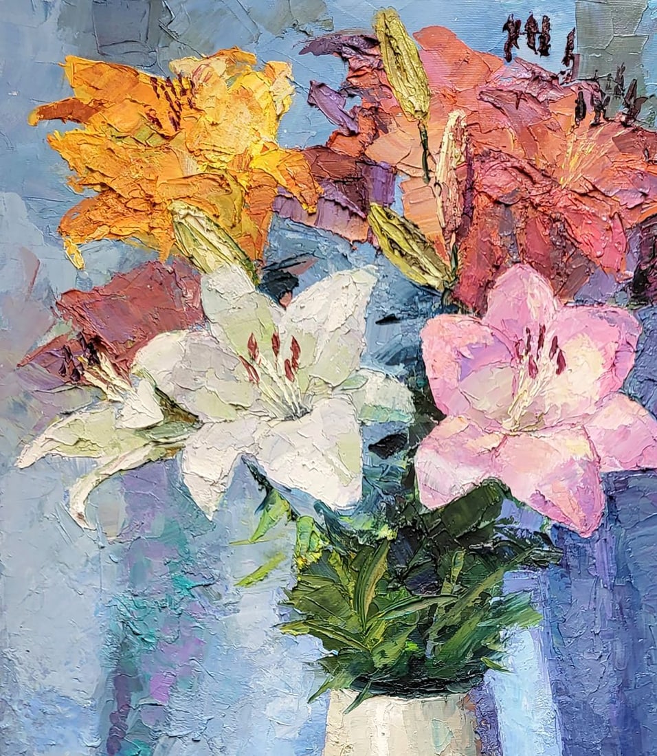 Oil painting Lilies Serdyuk Boris Petrovich - 2