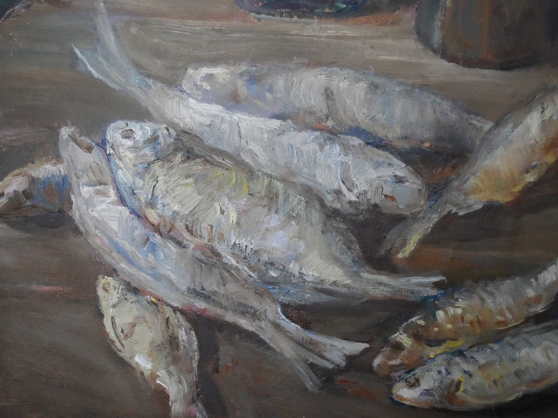 Oil painting Old fishing treats Mishurovsky V. V. - 6