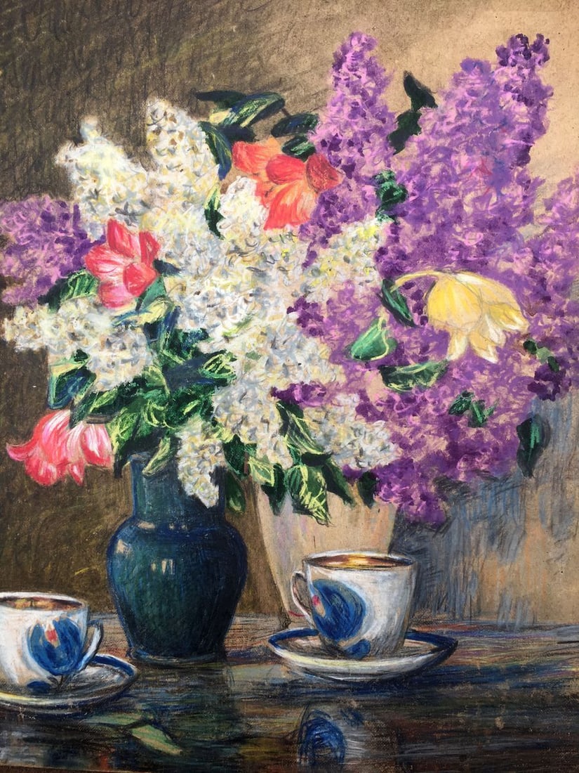 Watercolor painting Bouquet of lilacs Cherkas A.G. - 2