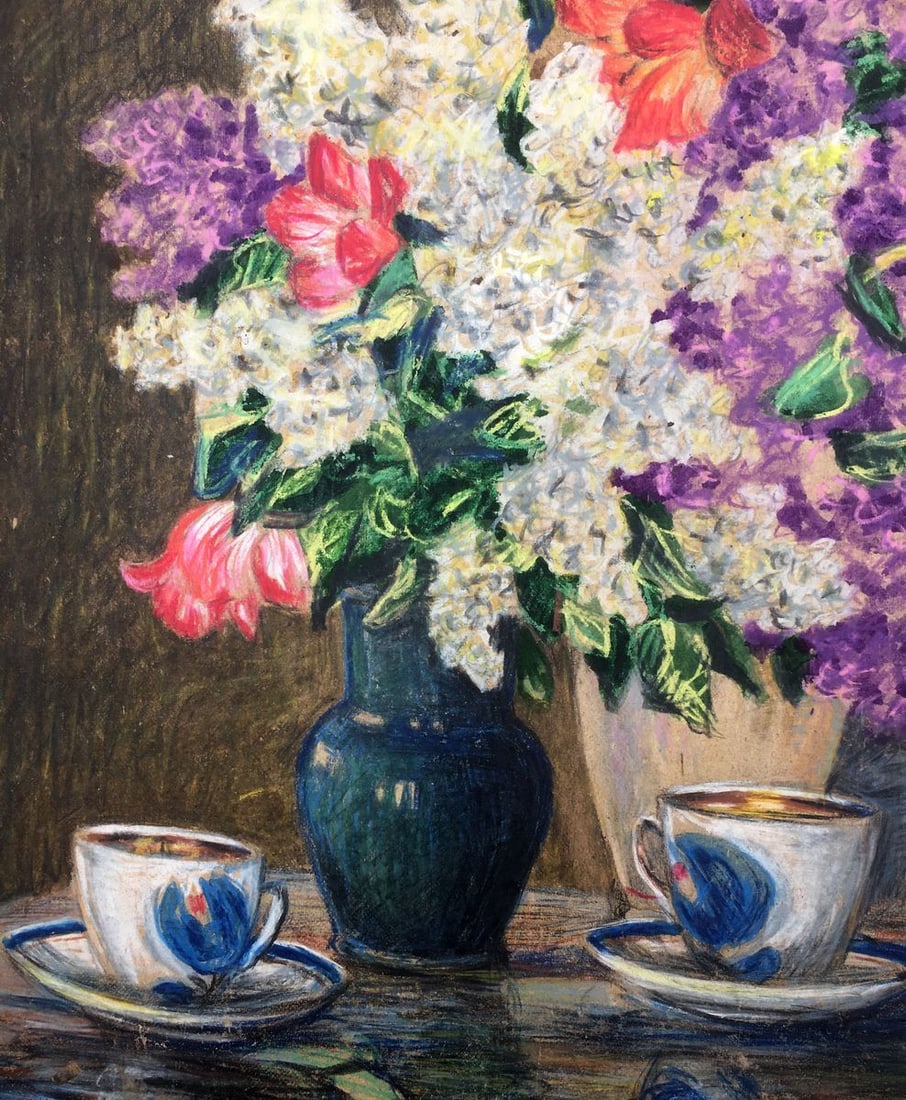 Watercolor painting Bouquet of lilacs Cherkas A.G. - 3