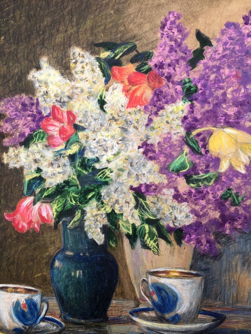 Watercolor painting Bouquet of lilacs Cherkas A.G. - 4