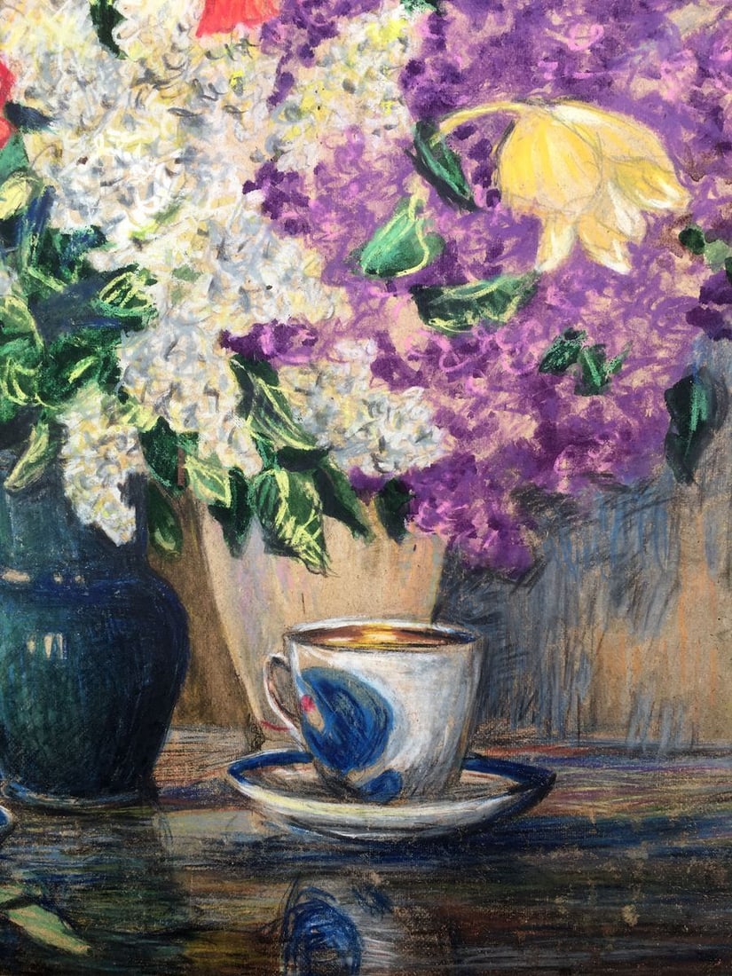 Watercolor painting Bouquet of lilacs Cherkas A.G. - 6