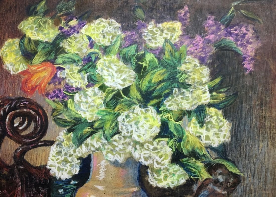 Pencils painting Still life with a figure Alexander Georgievich Cherkass - 5