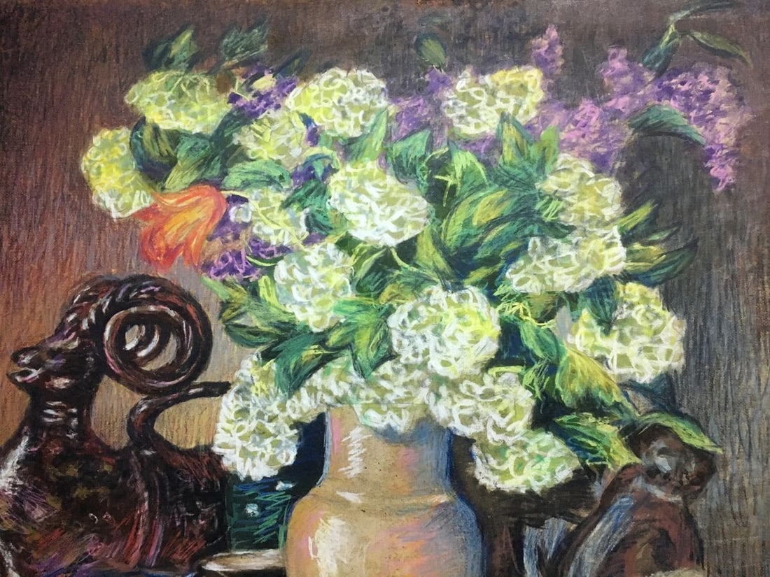Pencils painting Still life with a figure Alexander Georgievich Cherkass - 7