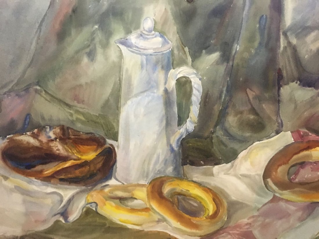Watercolor painting Sweet table Palazhchenko Irina - 3