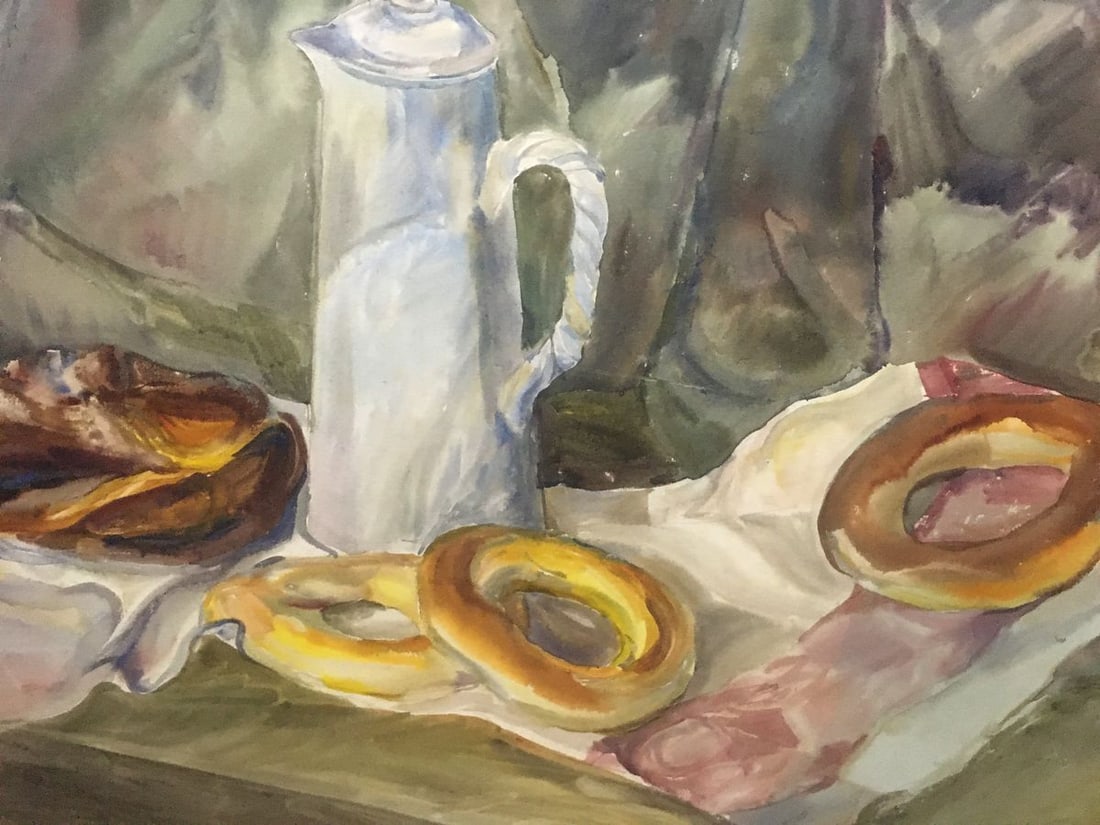 Watercolor painting Sweet table Palazhchenko Irina - 4