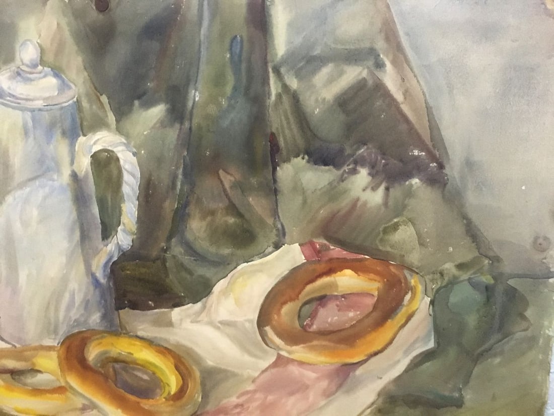 Watercolor painting Sweet table Palazhchenko Irina - 5