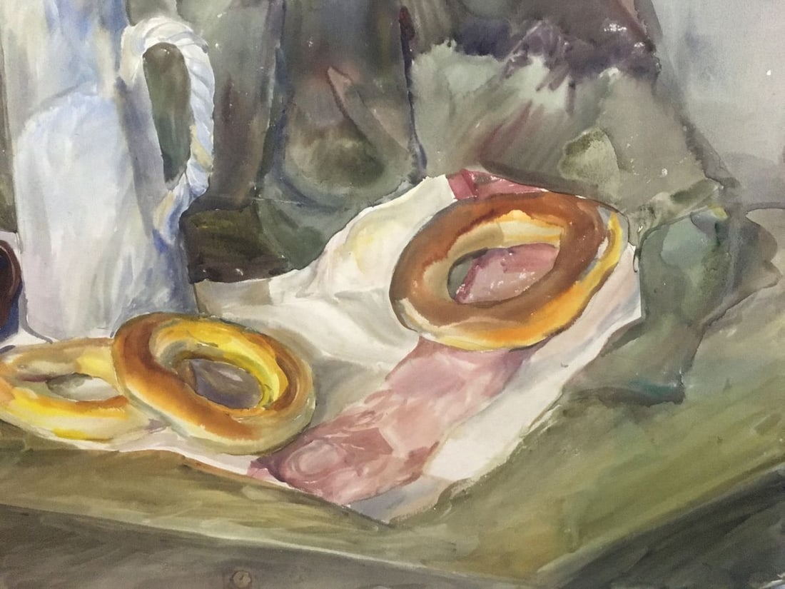 Watercolor painting Sweet table Palazhchenko Irina - 6