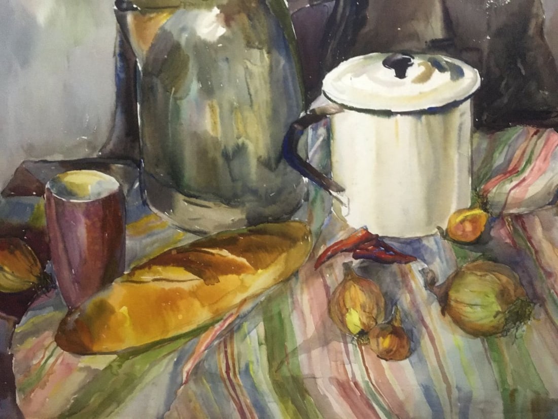 Watercolor painting Food on the table Palazhchenko Irina - 2