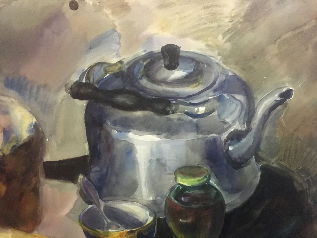 Watercolor painting Kettle Palazhchenko Irina - 4
