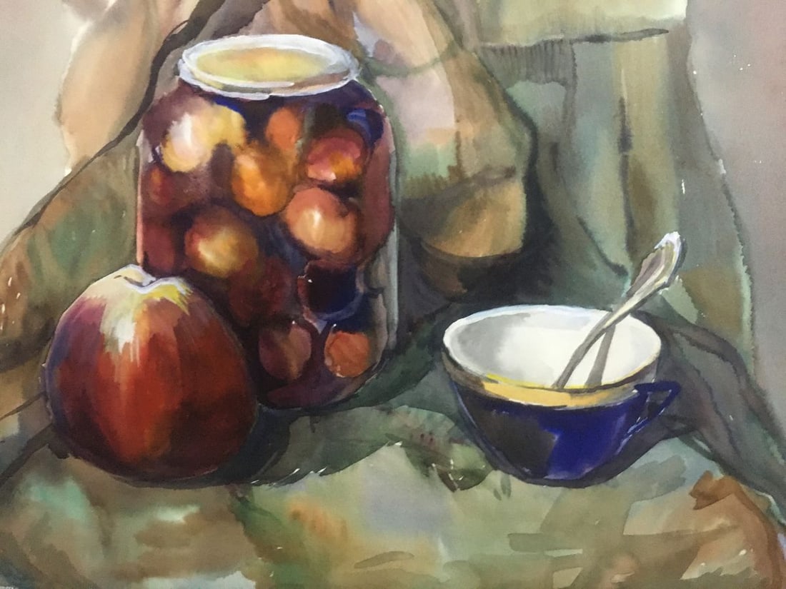 Watercolor painting Breakfast Palazhchenko Irina - 3